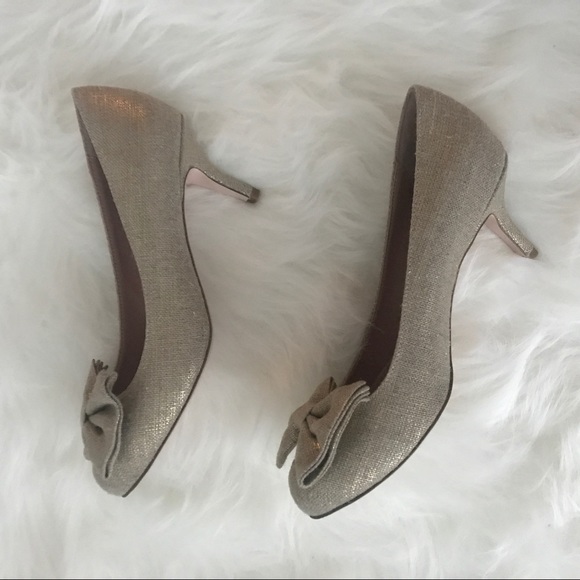 Red Valentino metallic bow-embellished pumps🌸 - Picture 4 of 6